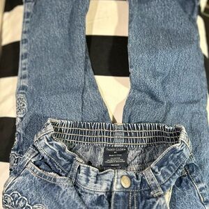 Faded Glory Girl’s Jeans With Flowers